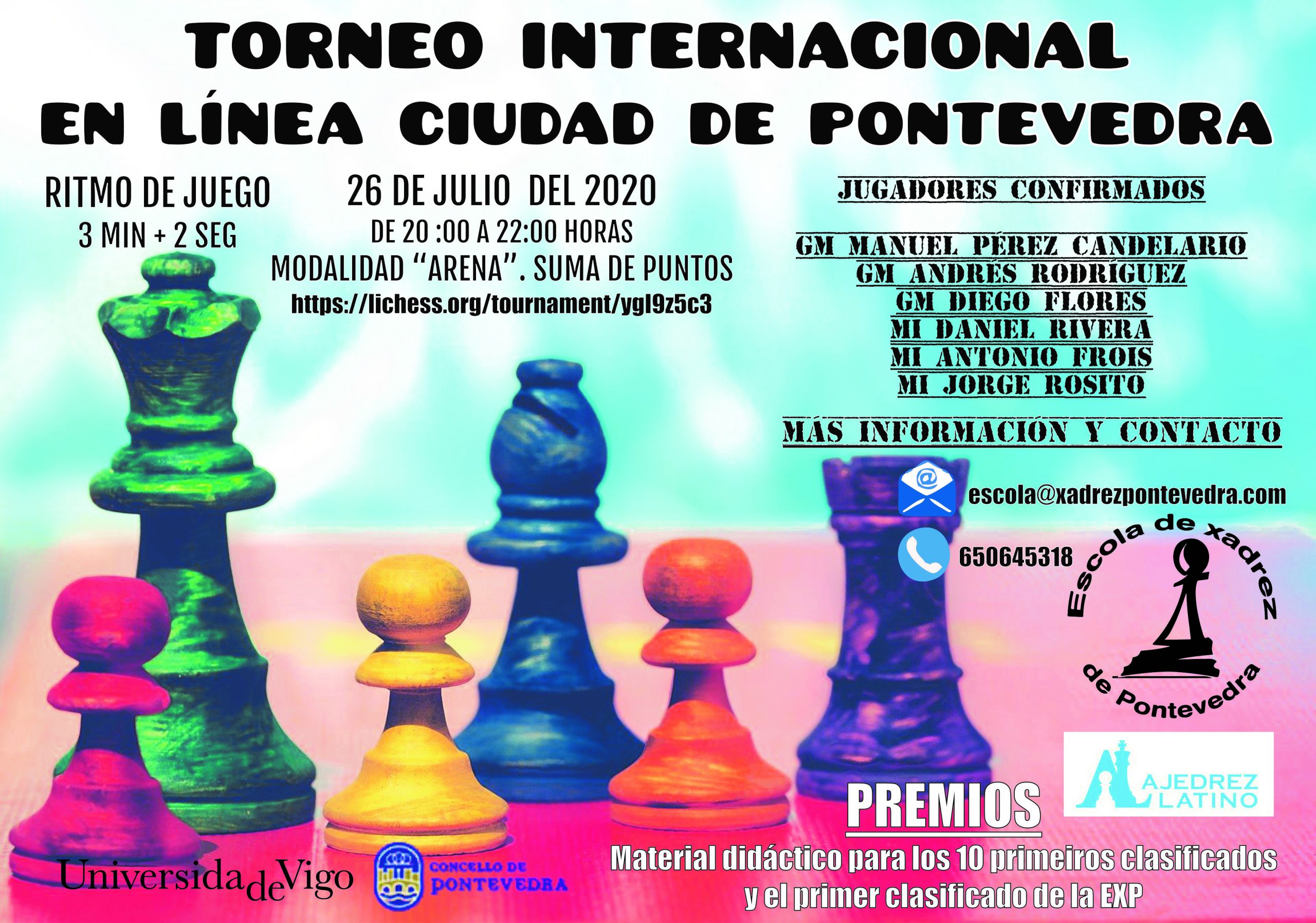 Lee más sobre el artículo Torneo Internacional en línea Cidade de Pontevedra
