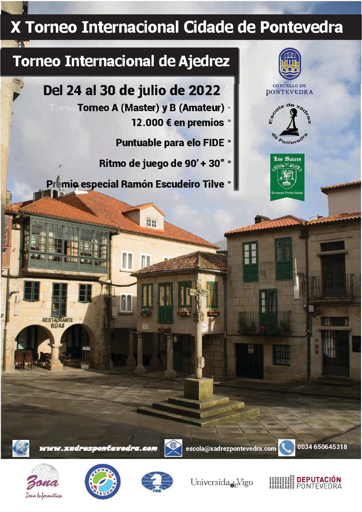 Cartel X Torneo Internacional Ciudad de Pontevedra 2020