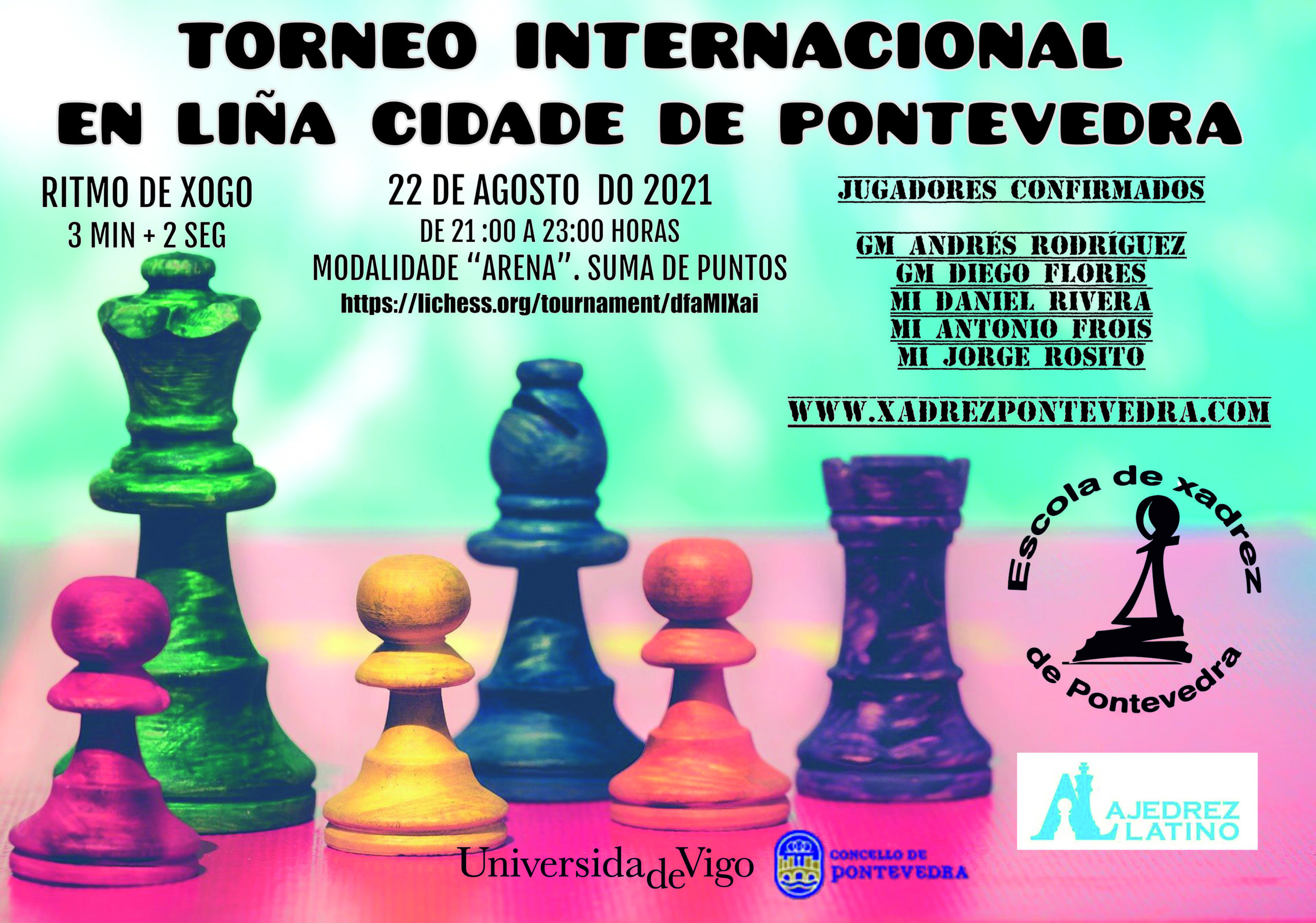 Lee más sobre el artículo Torneo Internacional en línea Cidade de Pontevedra 2021