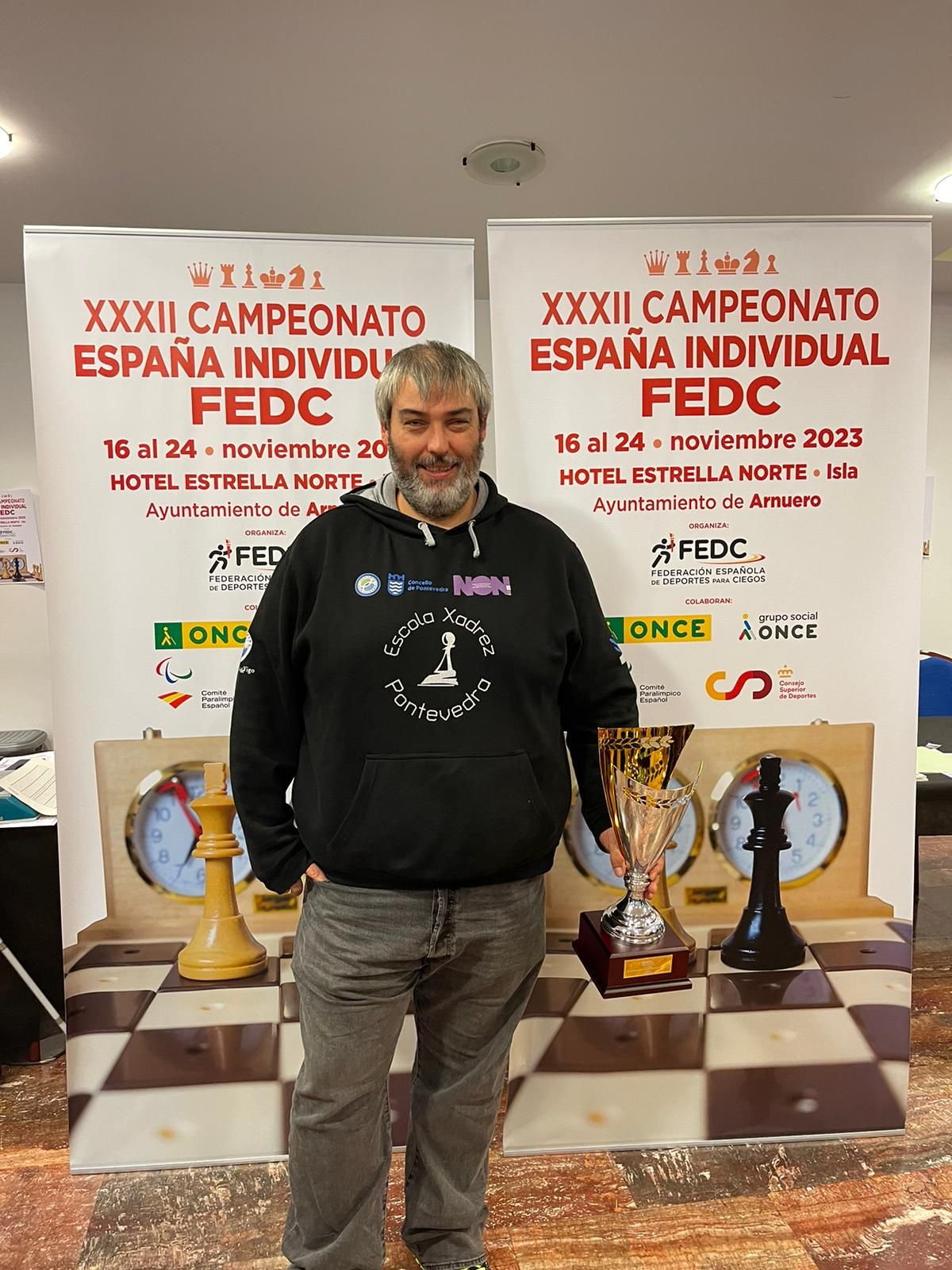 Lee más sobre el artículo David Fernández, Campeón de España de Ajedrez para ciegos y deficientes visuales.